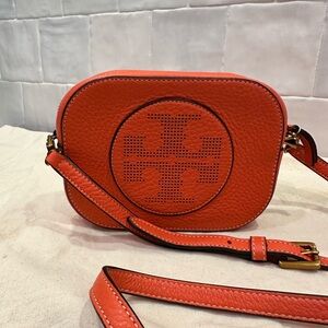 Tory Burch Mini Crossbody Perforated Logo Bag